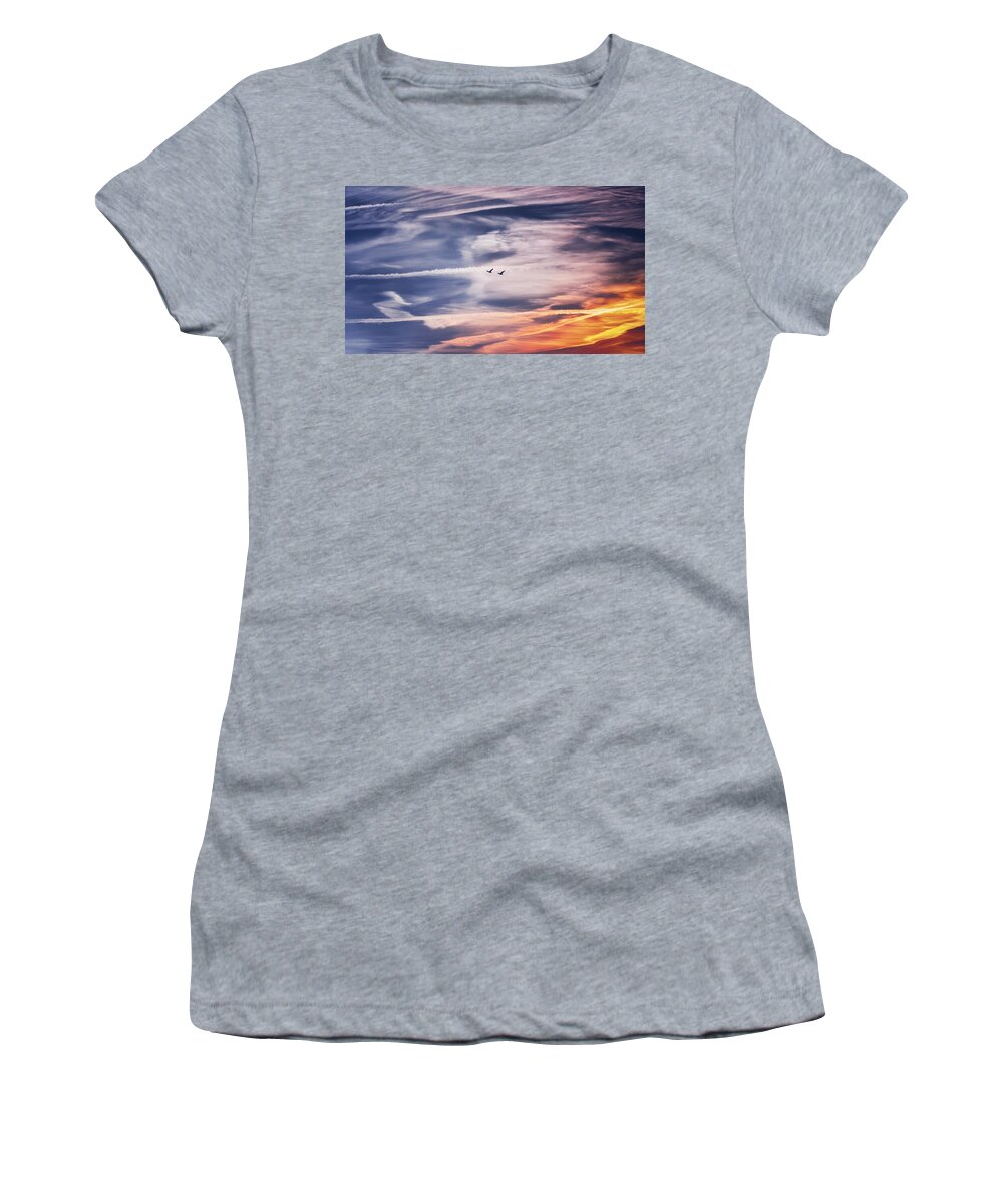 Sky Women's T-Shirt featuring the photograph Back to the Sky by Jaroslav Buna