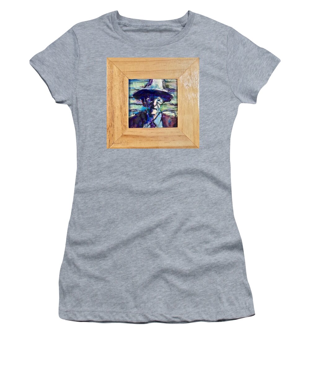 Painting Women's T-Shirt featuring the painting Beat by Les Leffingwell