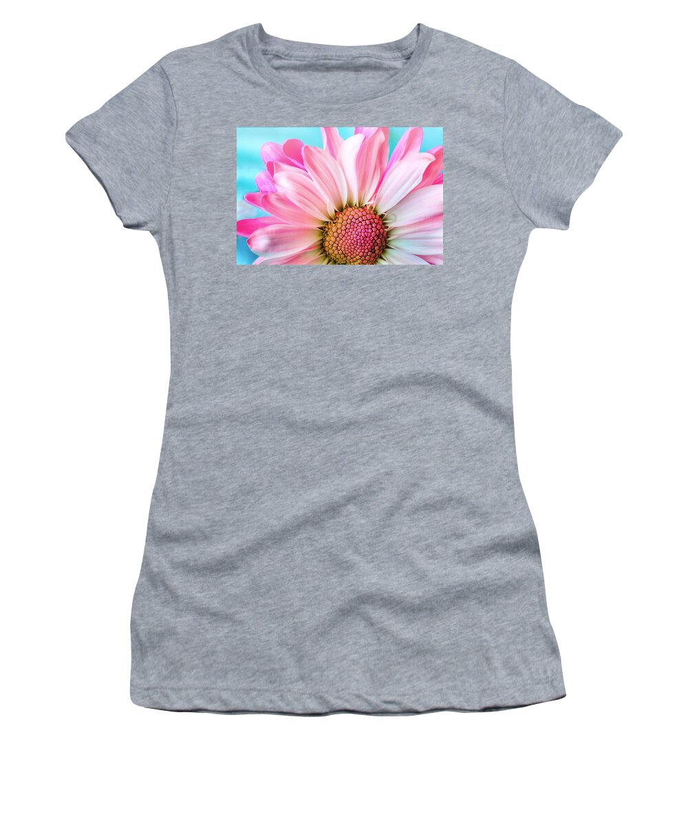 Flower Women's T-Shirt featuring the photograph Beautiful pink flower by Top Wallpapers