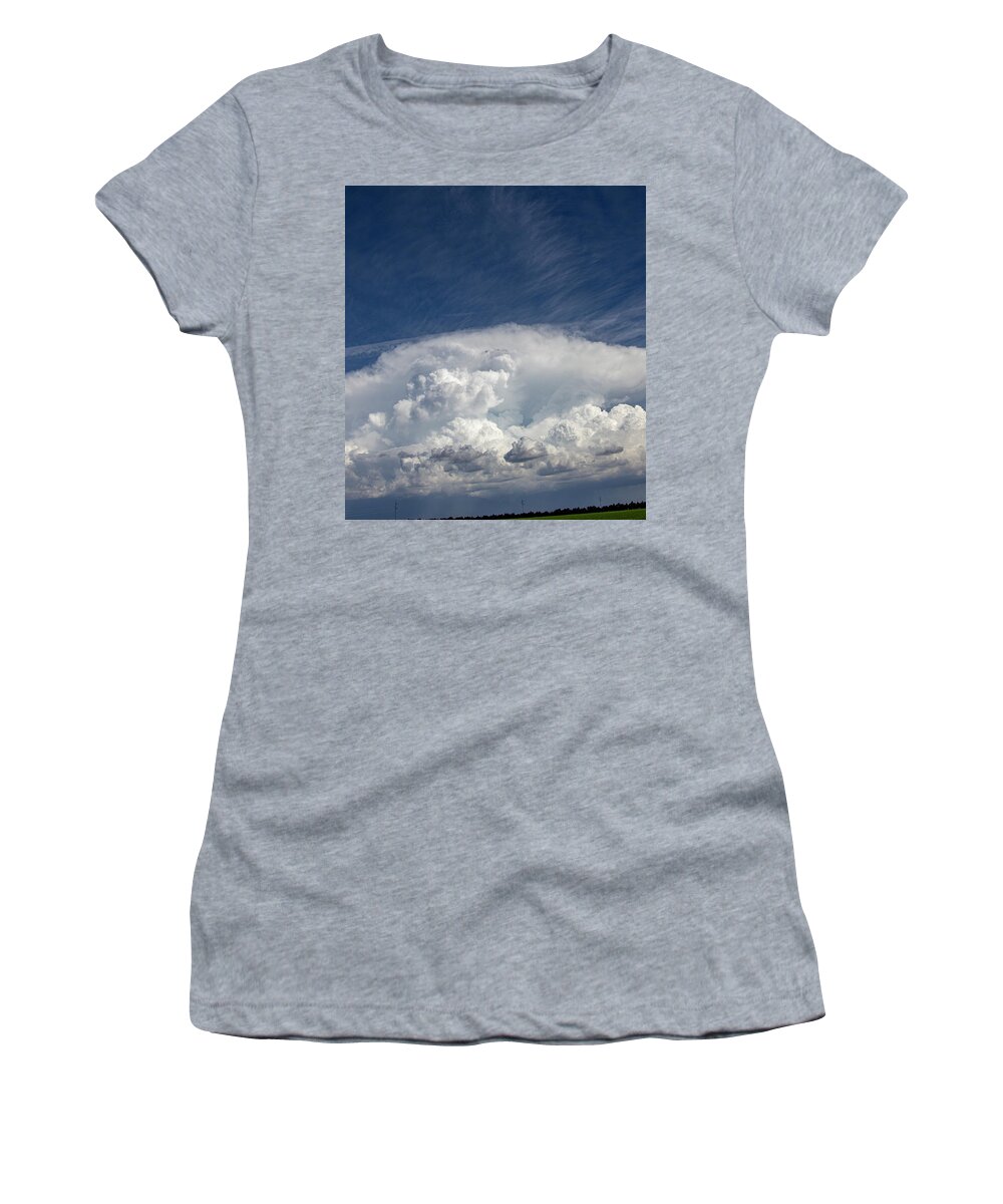 Nebraskasc Women's T-Shirt featuring the photograph Billowing Beauty 005 by NebraskaSC