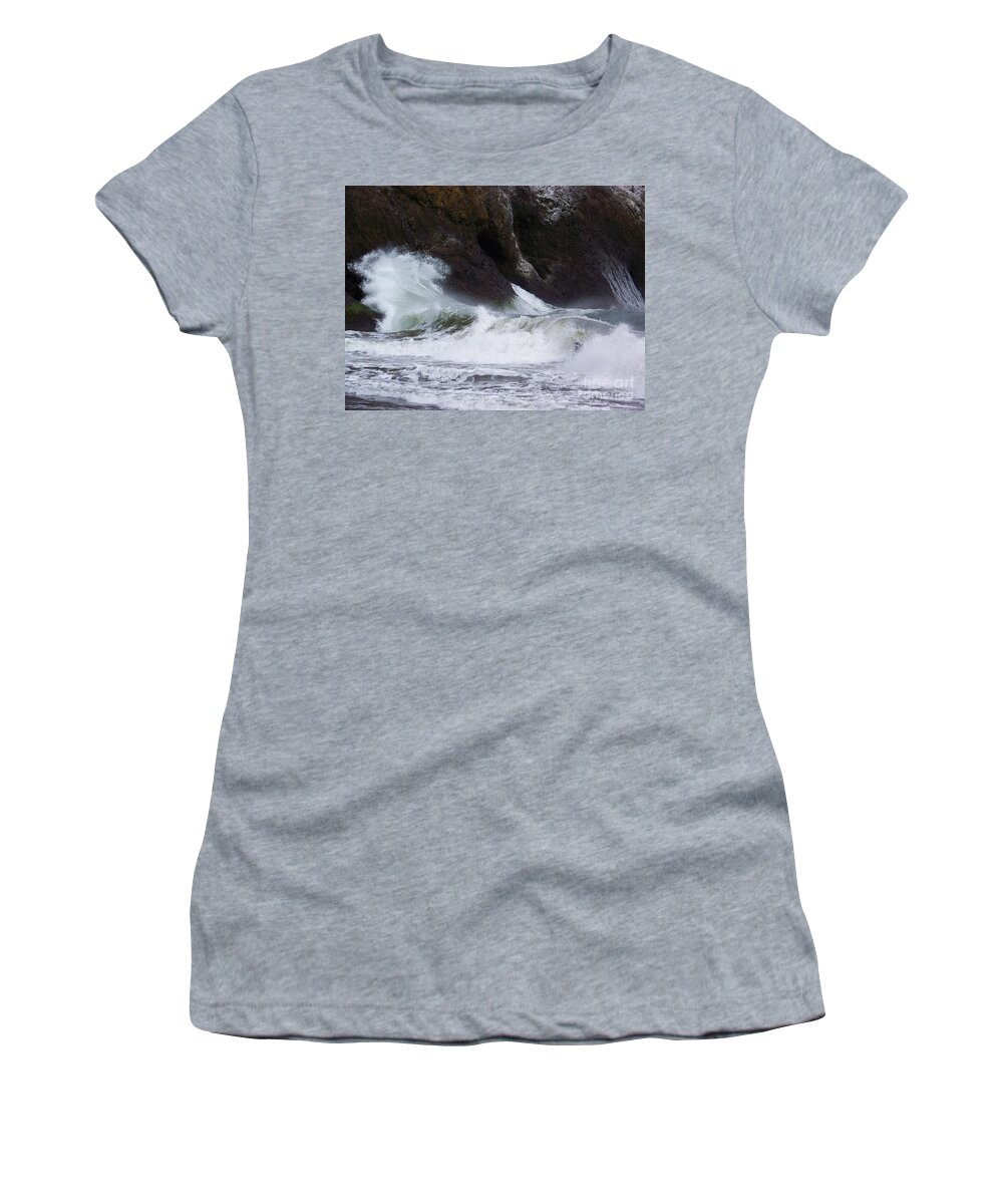 Ocean Women's T-Shirt featuring the photograph Breakers by Julie Rauscher
