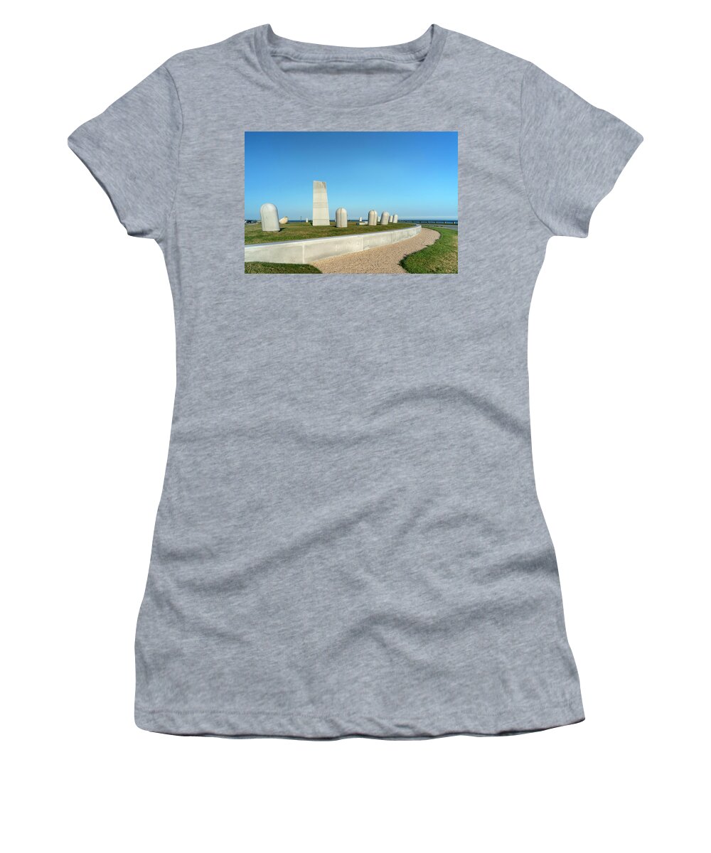 Estock Women's T-Shirt featuring the digital art Brenton Point State Park, Newport, Ri by Laura Zeid