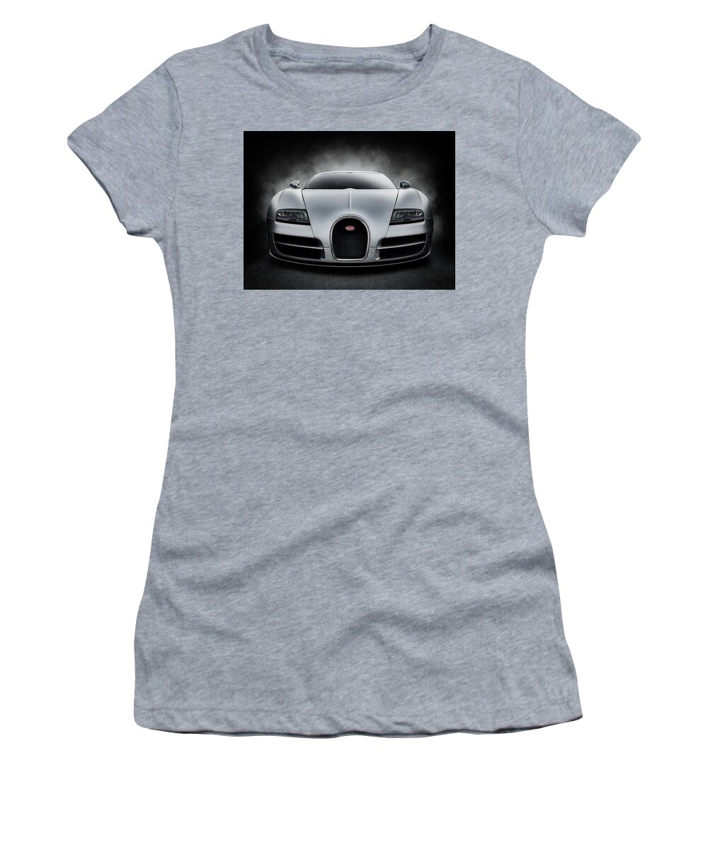 Veyron Women's T-Shirt featuring the digital art Bugatti Veyron Vitesse by Douglas Pittman