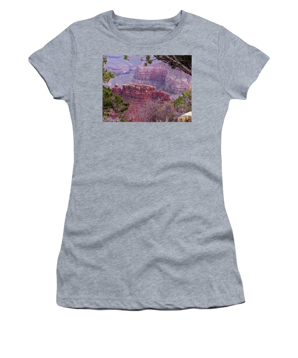 Nature Women's T-Shirt featuring the photograph By The Ridge by Mary Mikawoz