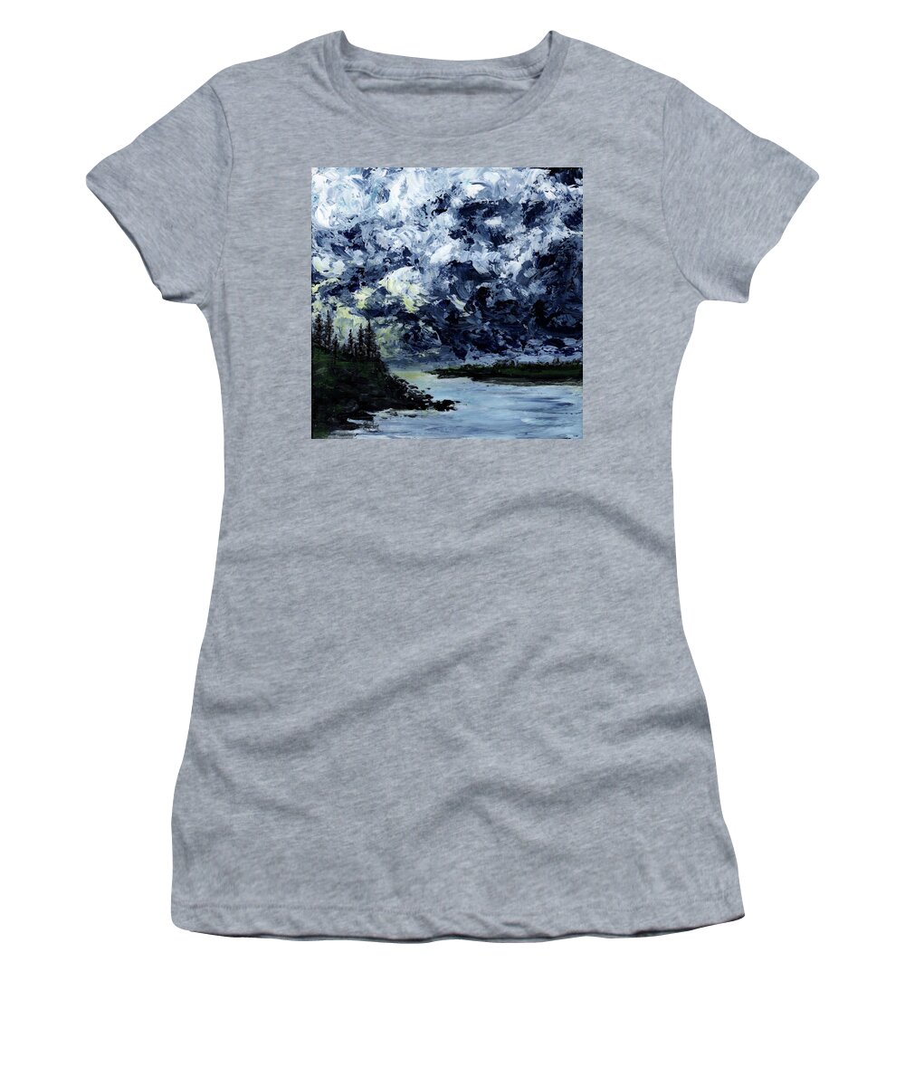Call Women's T-Shirt featuring the painting Call My Name by Cindy Johnston