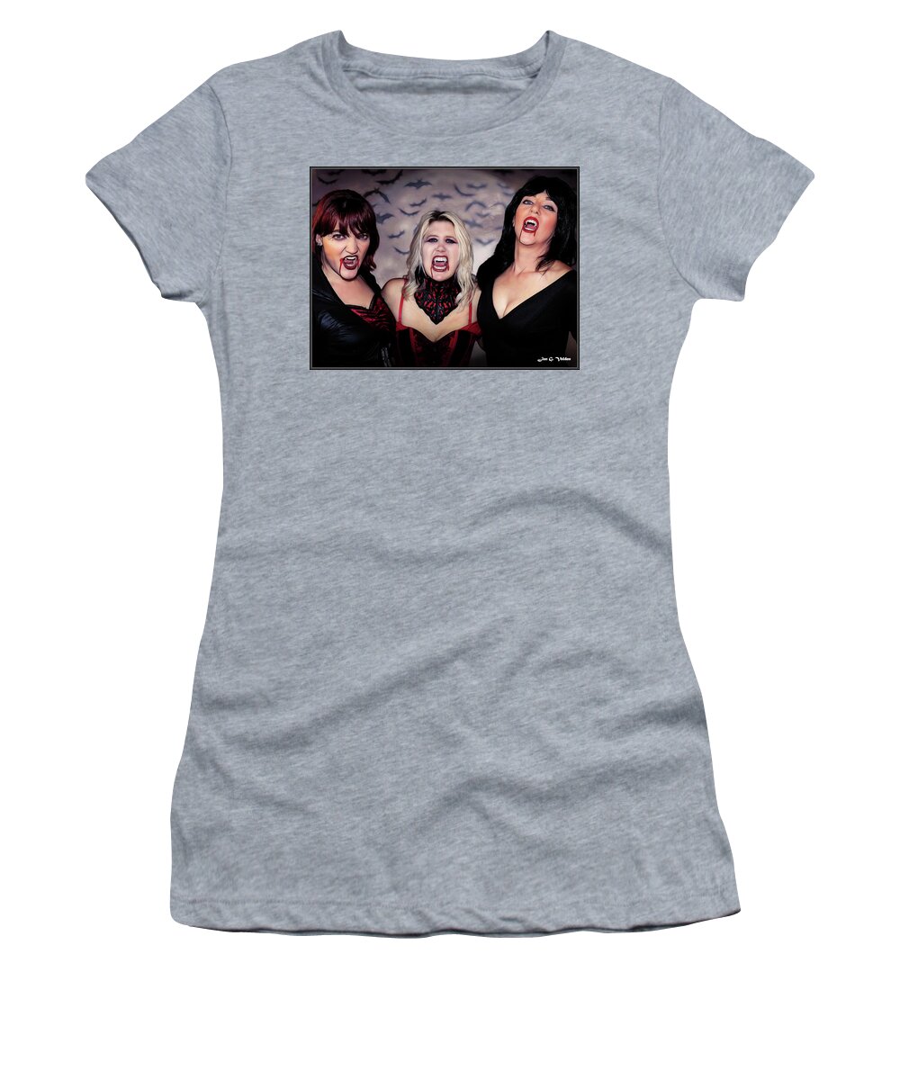 Vampire Women's T-Shirt featuring the photograph Call Of The Vampires Women by Jon Volden