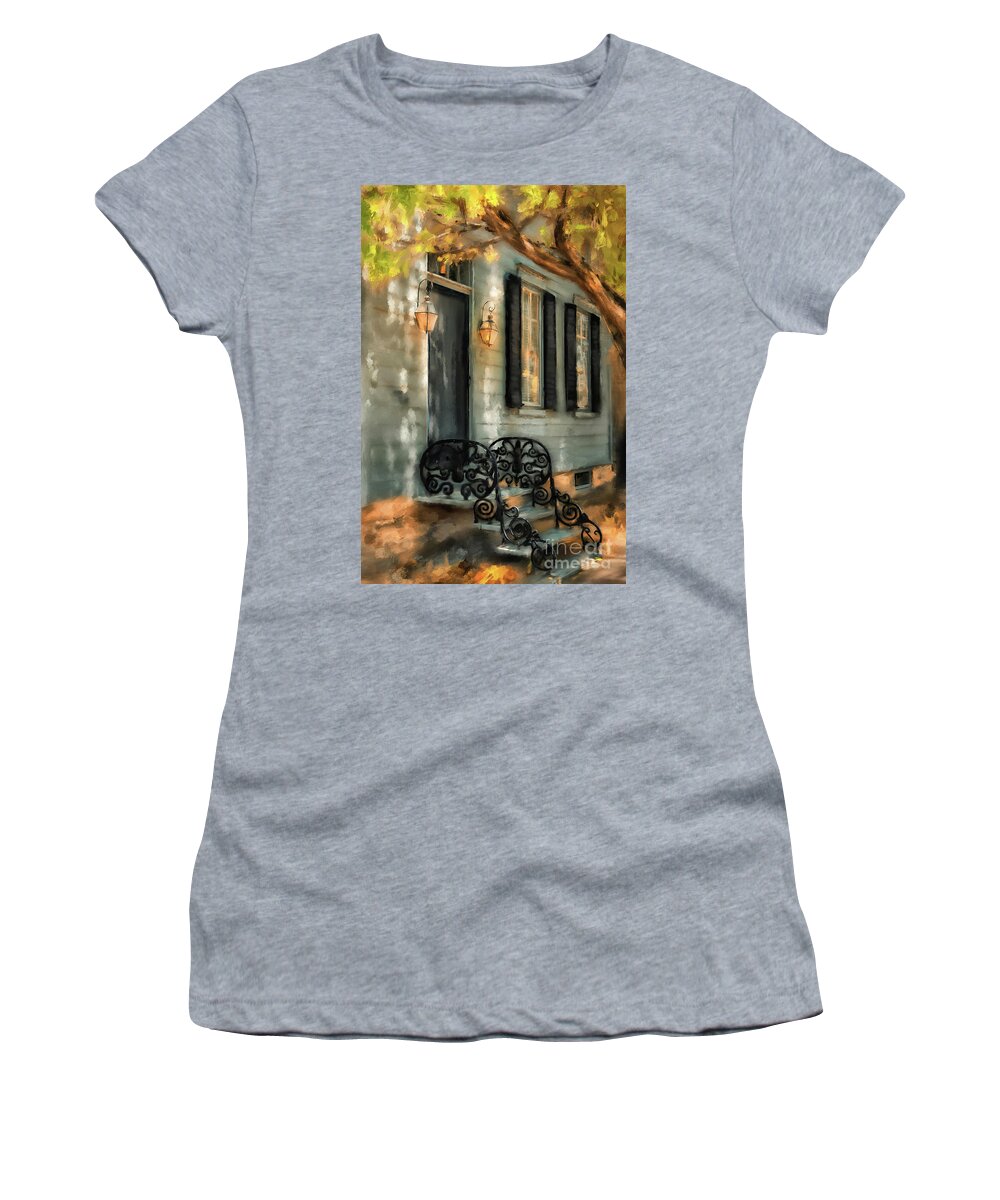 Home Women's T-Shirt featuring the digital art Celebrate Me Home by Lois Bryan