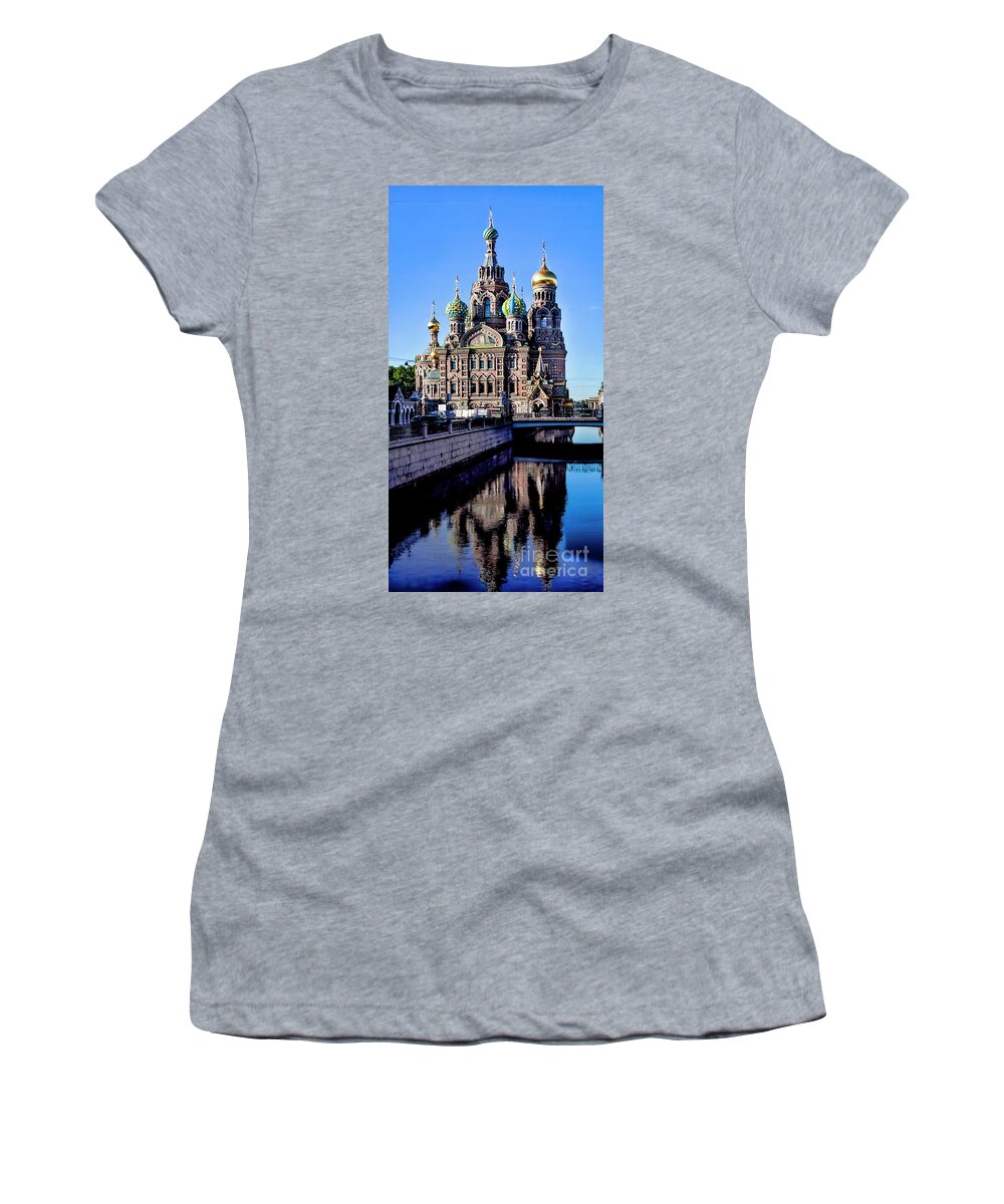 Church Women's T-Shirt featuring the photograph Church of the Spilt Blood by Shirley Mangini