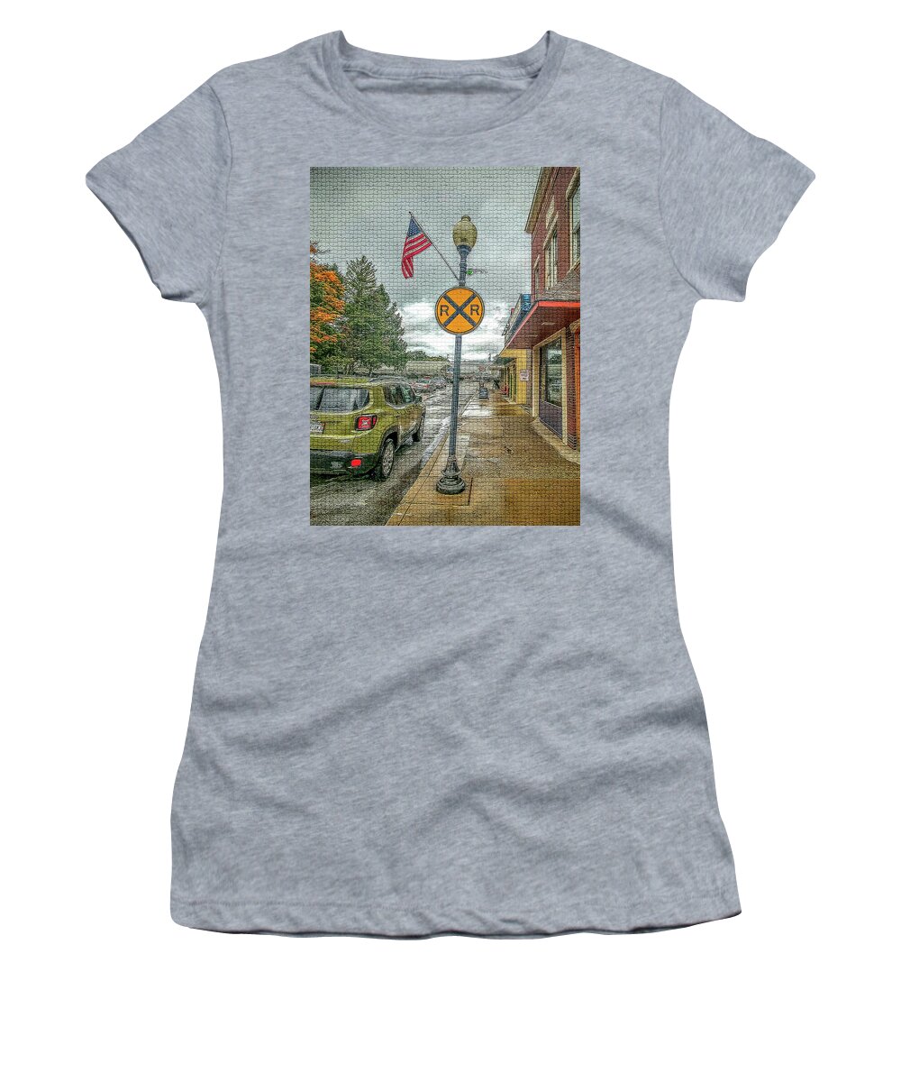 Art Women's T-Shirt featuring the photograph City Art by Michelle Wittensoldner