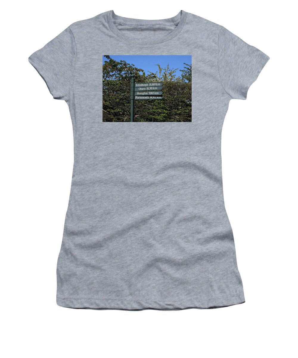 Sign Women's T-Shirt featuring the photograph City sign by Martin Smith