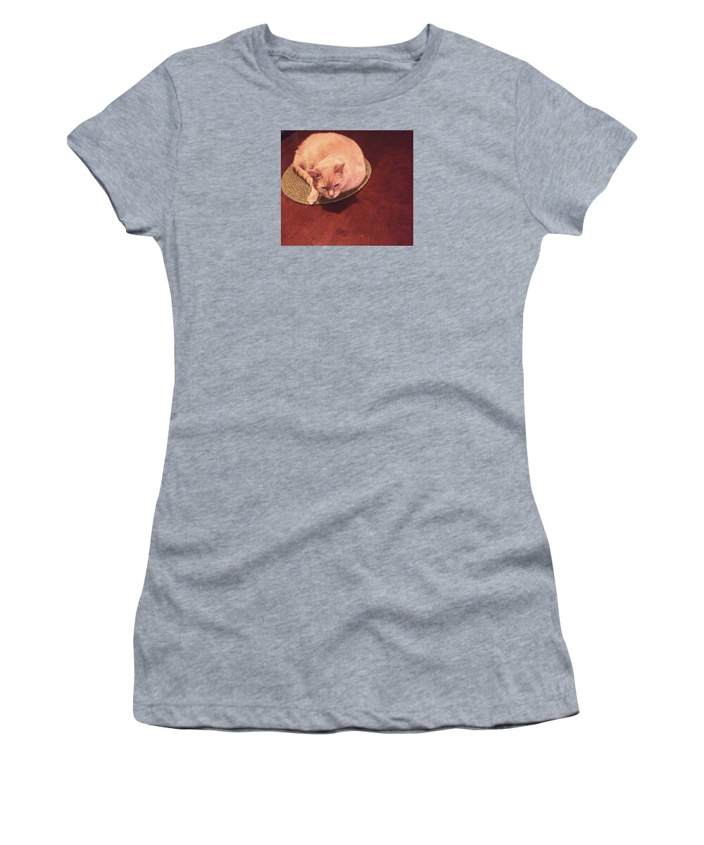 Photo Stream Women's T-Shirt featuring the photograph CoCo Get Off the Table by Debra Grace Addison