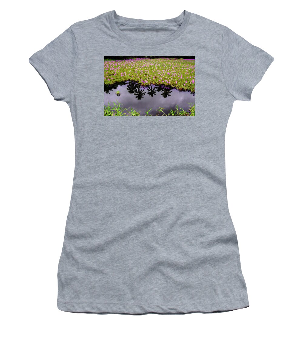 Johnbdigtal.com Women's T-Shirt featuring the photograph Colors on the Water by John Bauer