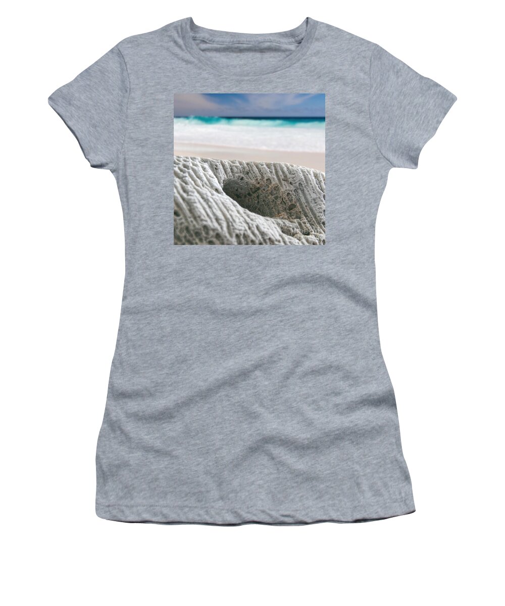 Coral Reef Women's T-Shirt featuring the photograph Coral By The Sea by Phil Perkins