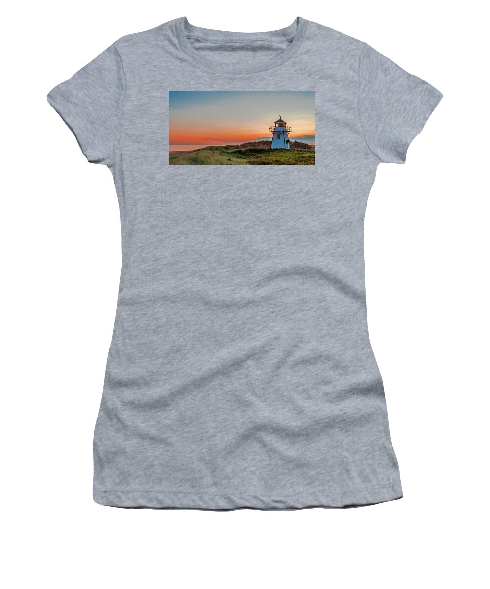 Pastel Women's T-Shirt featuring the photograph Daybreak at Covehead by Marcy Wielfaert