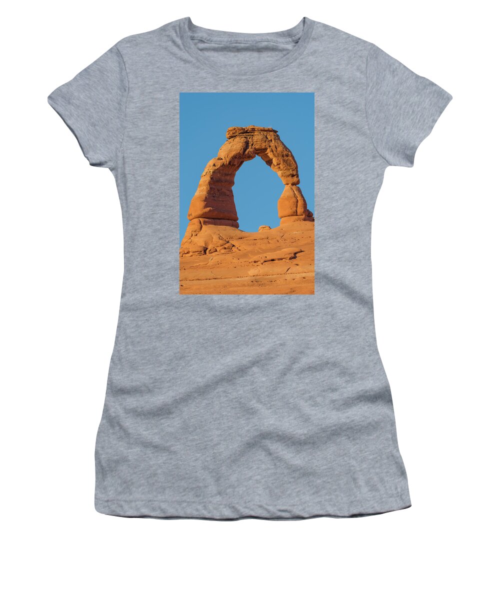 Jeff Foott Women's T-Shirt featuring the photograph Delicate Arch by Jeff Foott