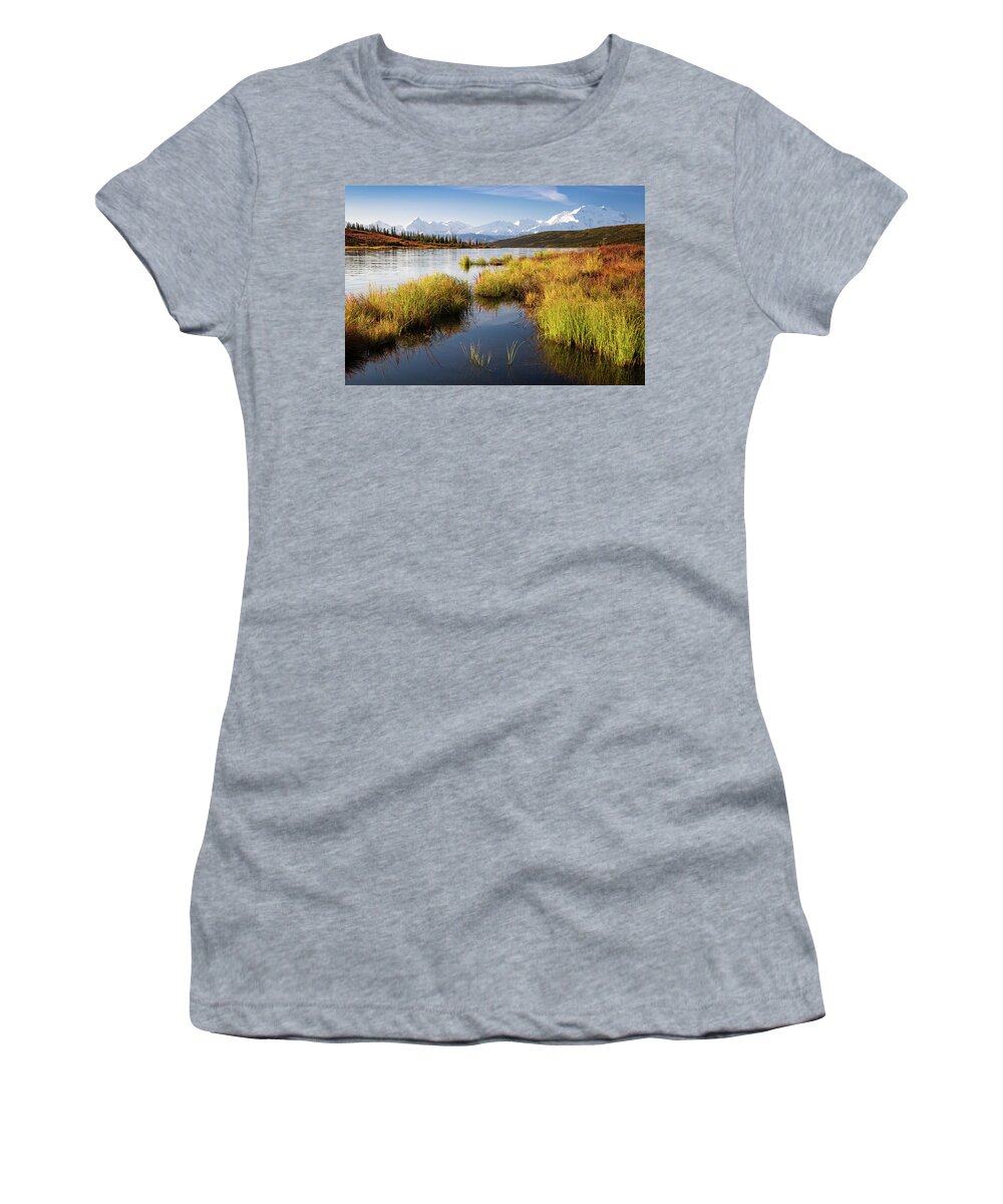Denali Women's T-Shirt featuring the photograph Denali Wonder by Tim Newton