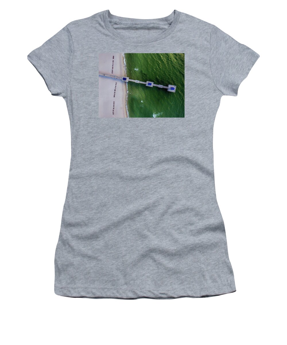 Alabama Women's T-Shirt featuring the photograph Down on 4 Seasons Pier by Michael Thomas