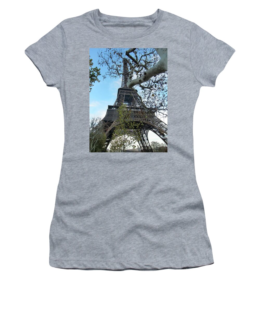 Eiffel Tower Women's T-Shirt featuring the photograph Eiffel tower by Martin Smith