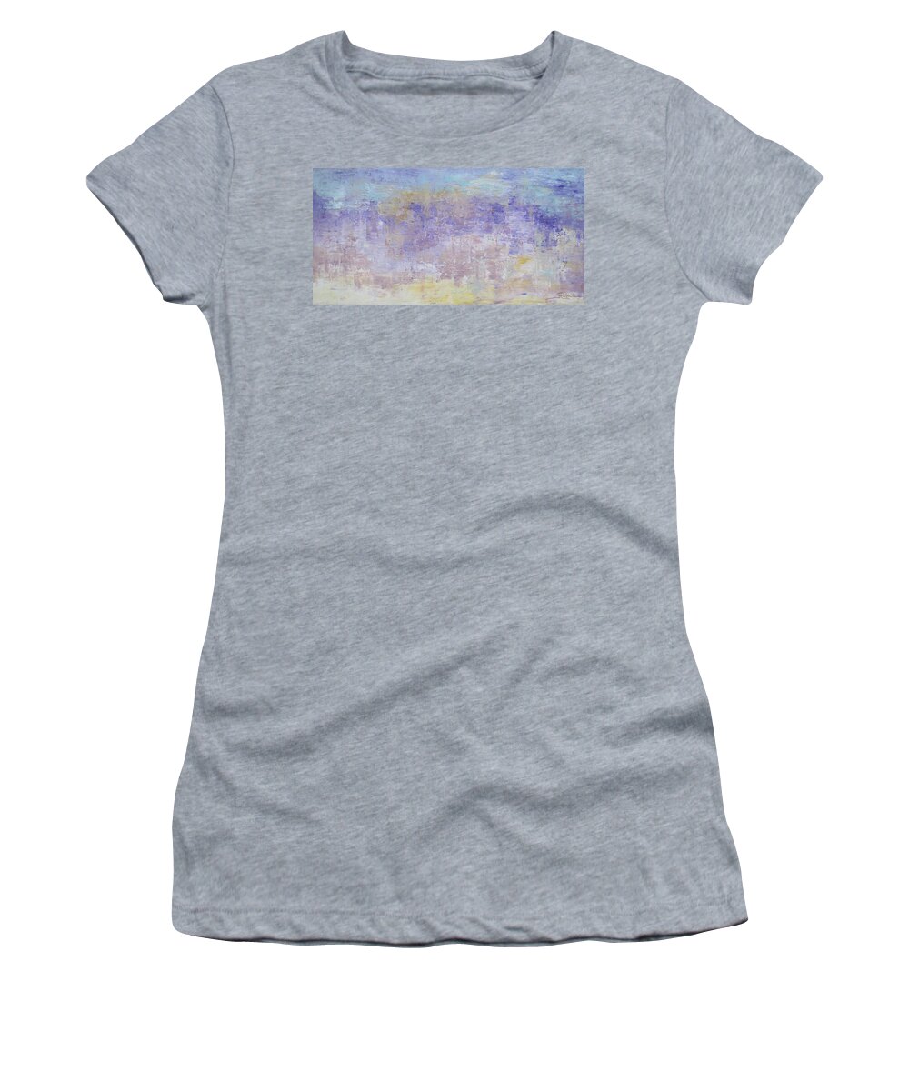 Abstract Women's T-Shirt featuring the painting Emotional Response by Roberta Rotunda