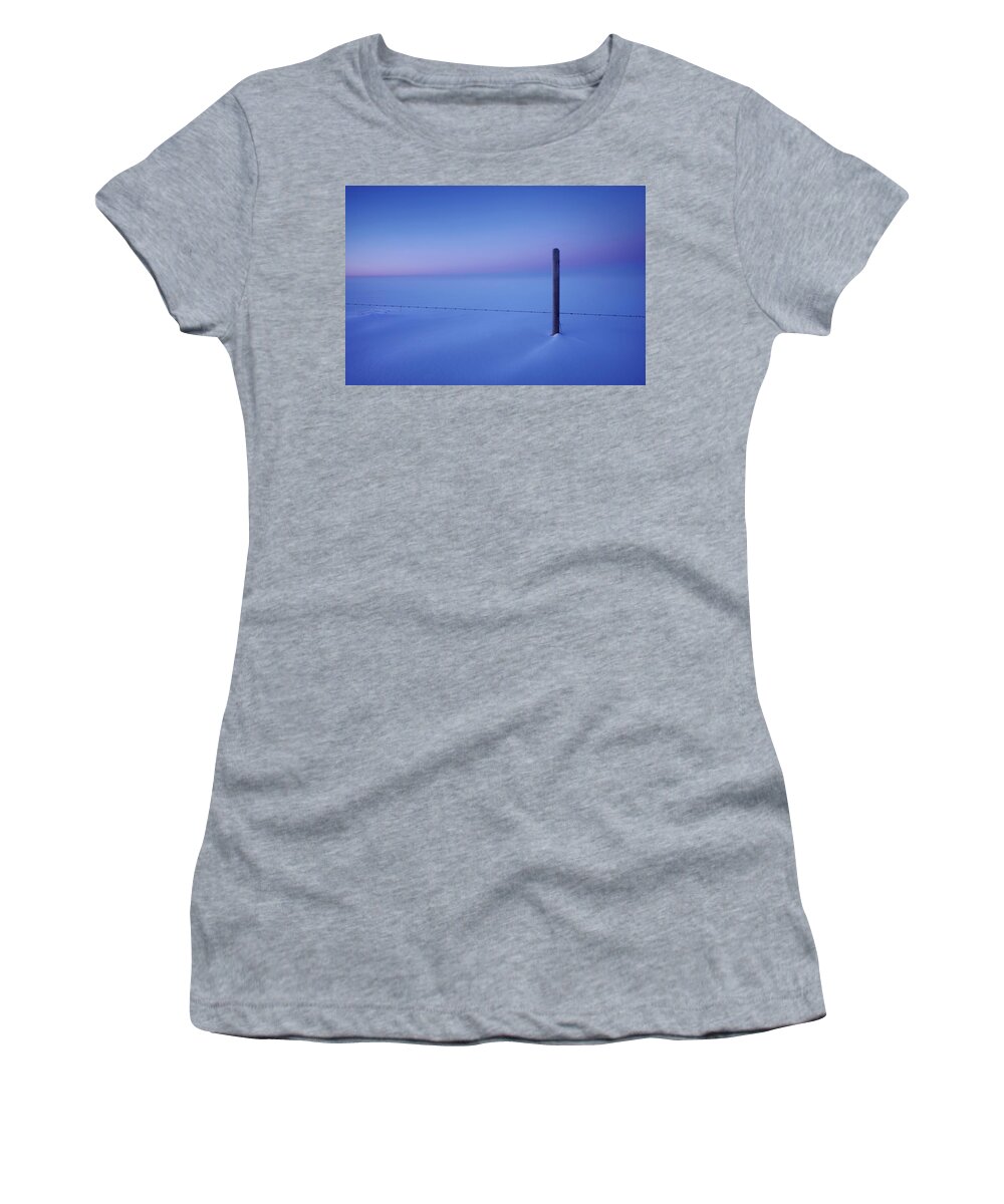 Winter Women's T-Shirt featuring the photograph Empty and Cold by Dan Jurak