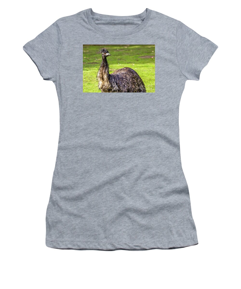 Emu Women's T-Shirt featuring the photograph Emu Do by Kate Brown