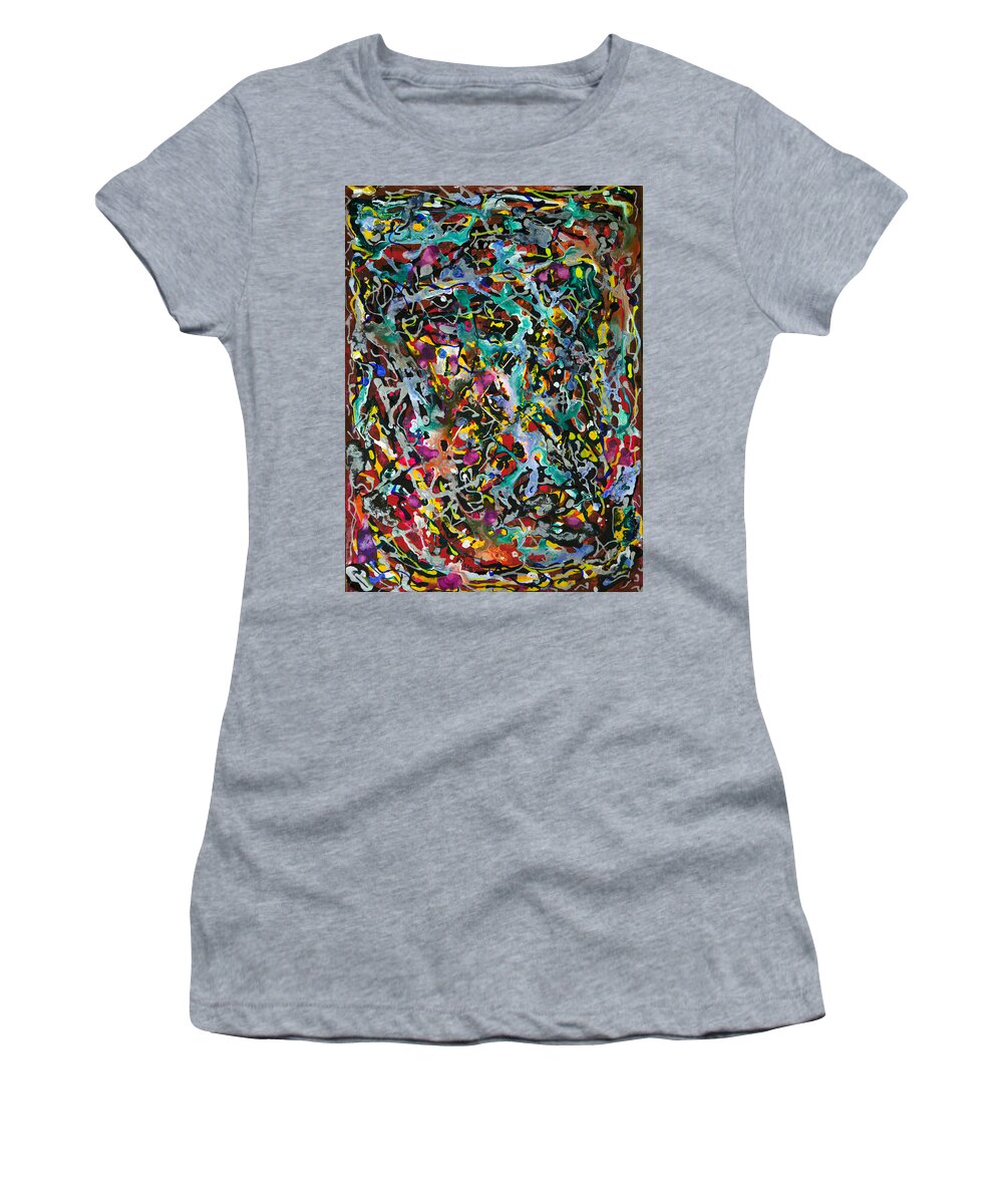 Epsilon 12 Women's T-Shirt featuring the painting Epsilon #12 by Sensory Art House