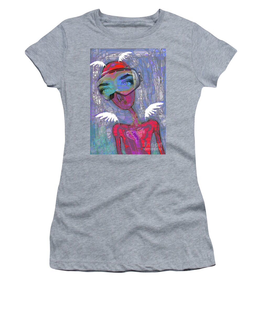 Sea Women's T-Shirt featuring the digital art Eternal Agent by Alexandra Vusir