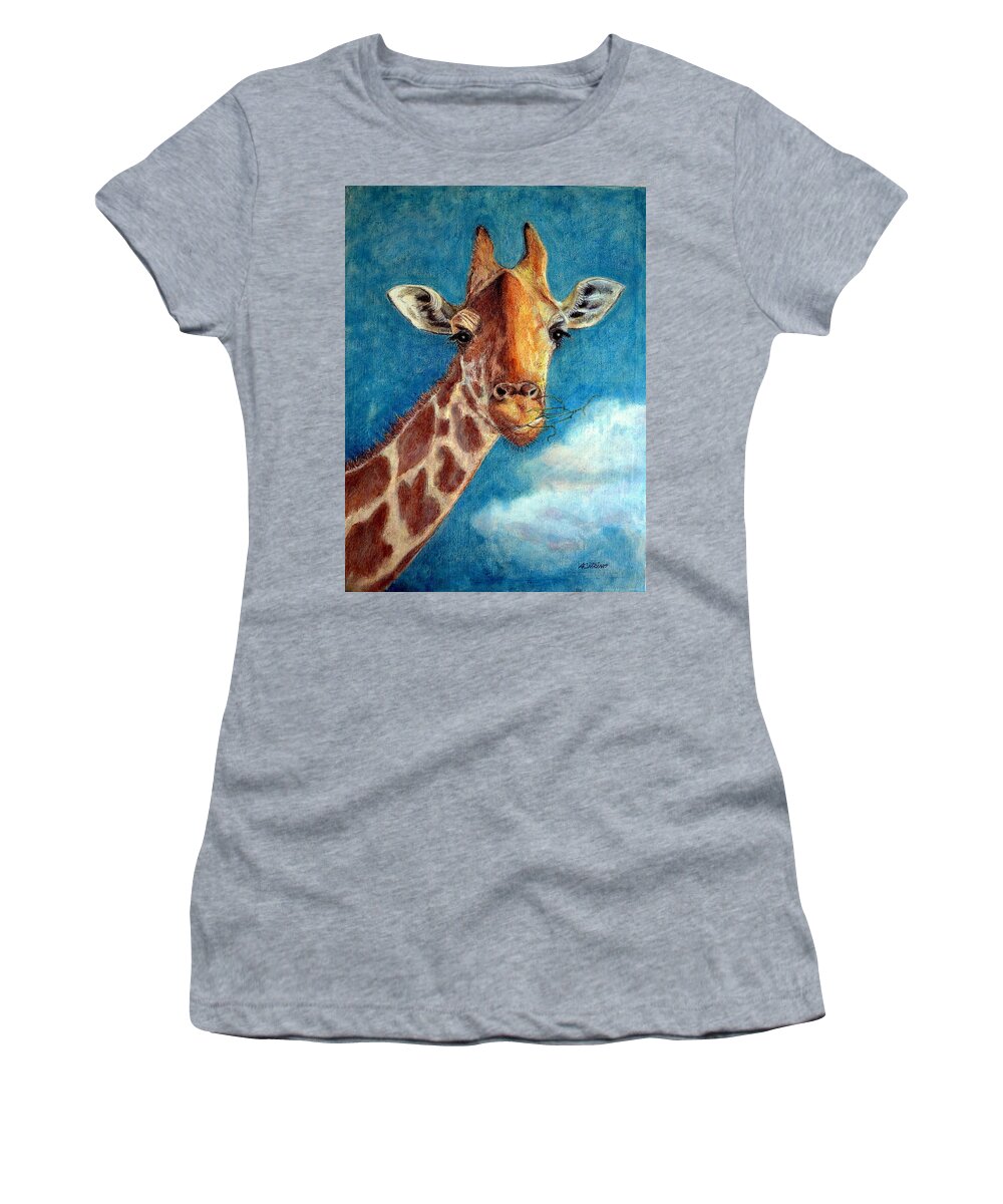 Exotic Animals Women's T-Shirt featuring the pastel Exotic Animal Series Sold by Antonia Citrino