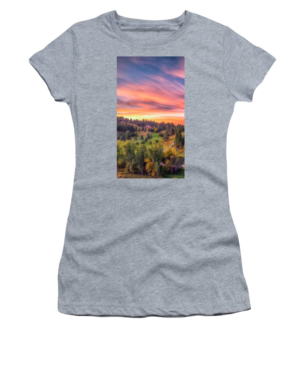 Landscape Women's T-Shirt featuring the photograph Fairytale Triptych 1 by Fiskr Larsen
