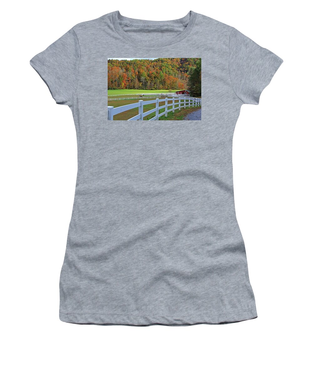 Fall Women's T-Shirt featuring the photograph Fall in North Georgia by Richard Krebs
