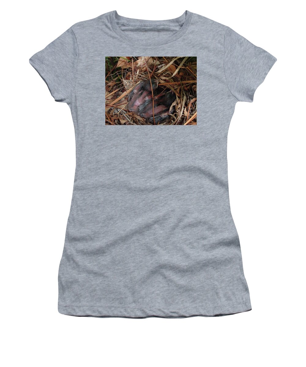 Bird Women's T-Shirt featuring the photograph Feeling Underdressed by Belinda Landtroop