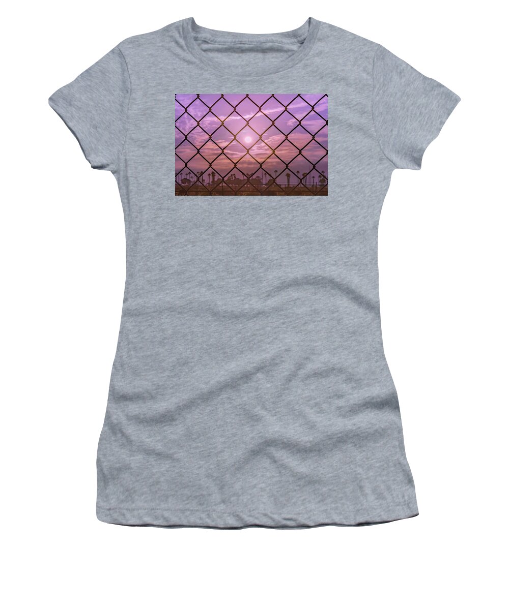 San Diego Women's T-Shirt featuring the photograph Fenced In by McClean Photography