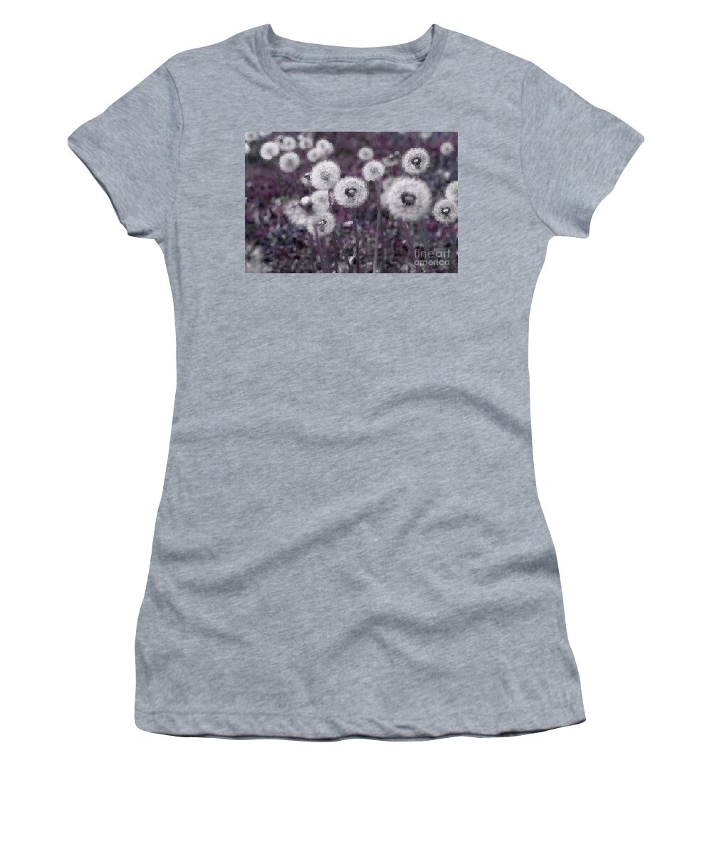 Dandelion Women's T-Shirt featuring the photograph Field Of Dreams by Mike Eingle