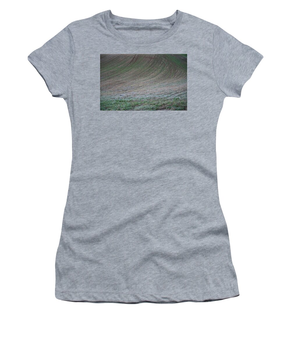 Field Women's T-Shirt featuring the photograph Field Patterns by Mark Hunter
