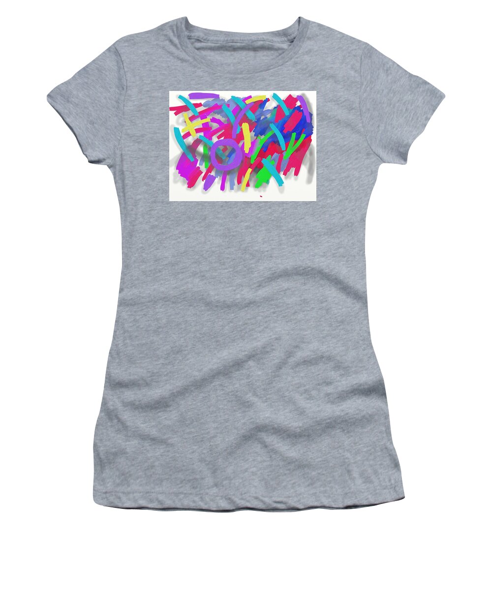 Floating Women's T-Shirt featuring the digital art Floating Color by Joe Roache