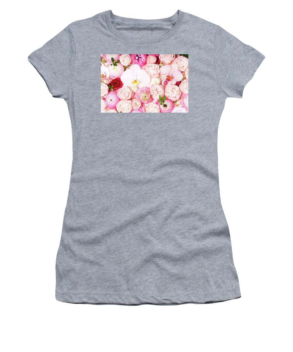 Flowers Women's T-Shirt featuring the photograph Flowers Power II by Anastasy Yarmolovich