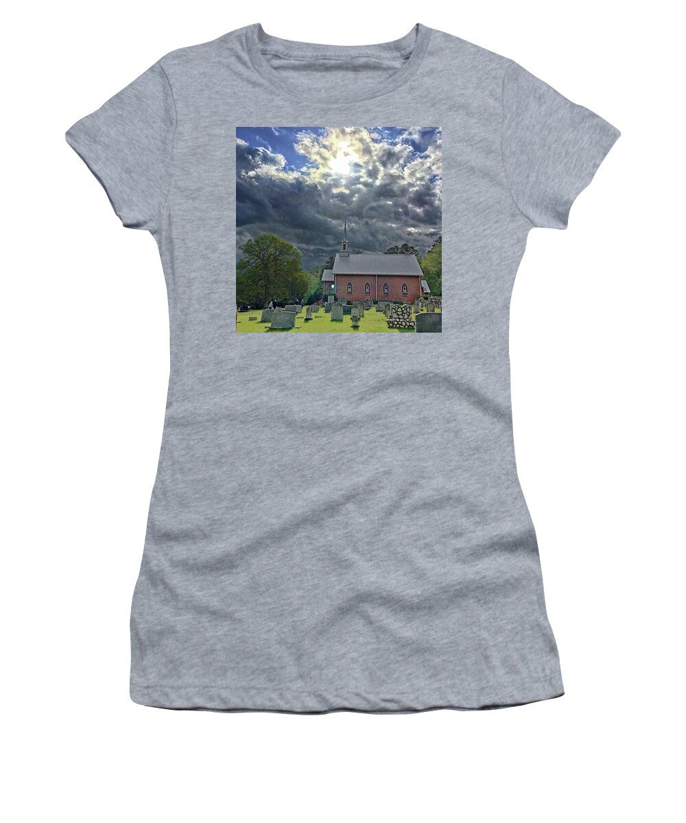Funeral Women's T-Shirt featuring the photograph Funeral for a Friend by Michael Frank