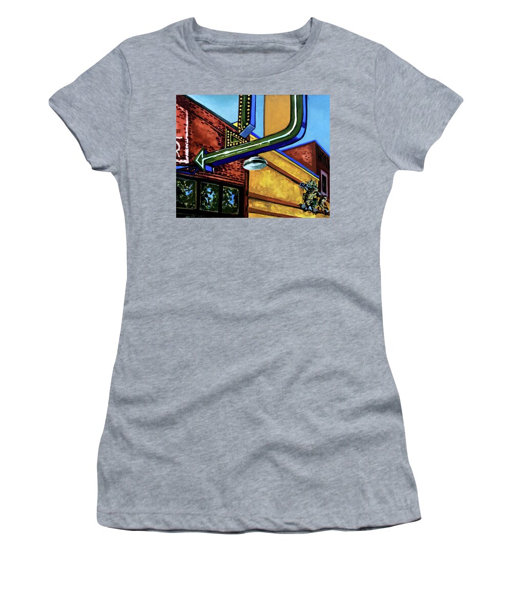 Livingston Women's T-Shirt featuring the painting Gil's by Les Herman