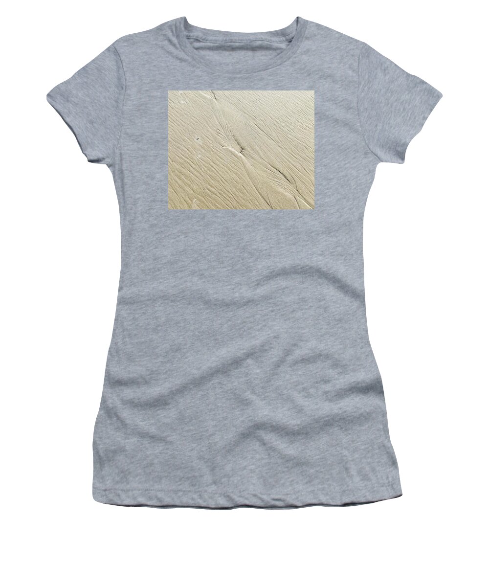 Sand Women's T-Shirt featuring the photograph Go with the Flow by Portia Olaughlin