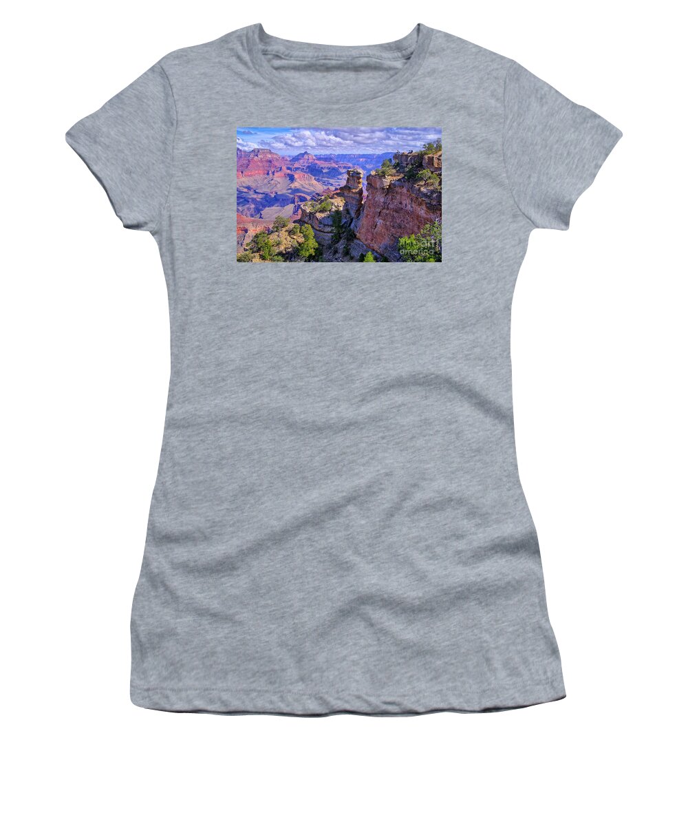 Grand Canyon Women's T-Shirt featuring the photograph Grand Canyon Overlook by Alex Morales