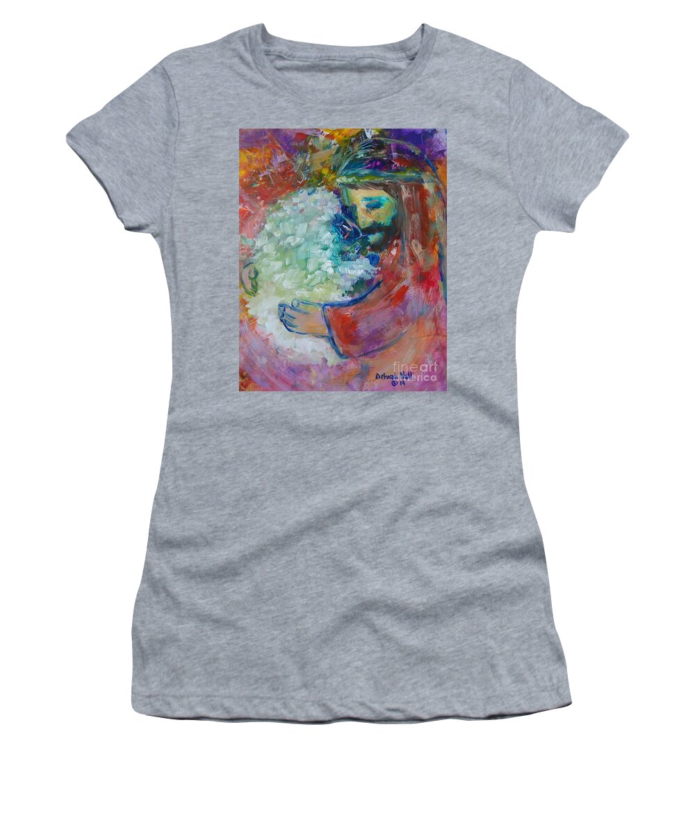 Jesus Women's T-Shirt featuring the painting He Came After The One by Deborah Nell