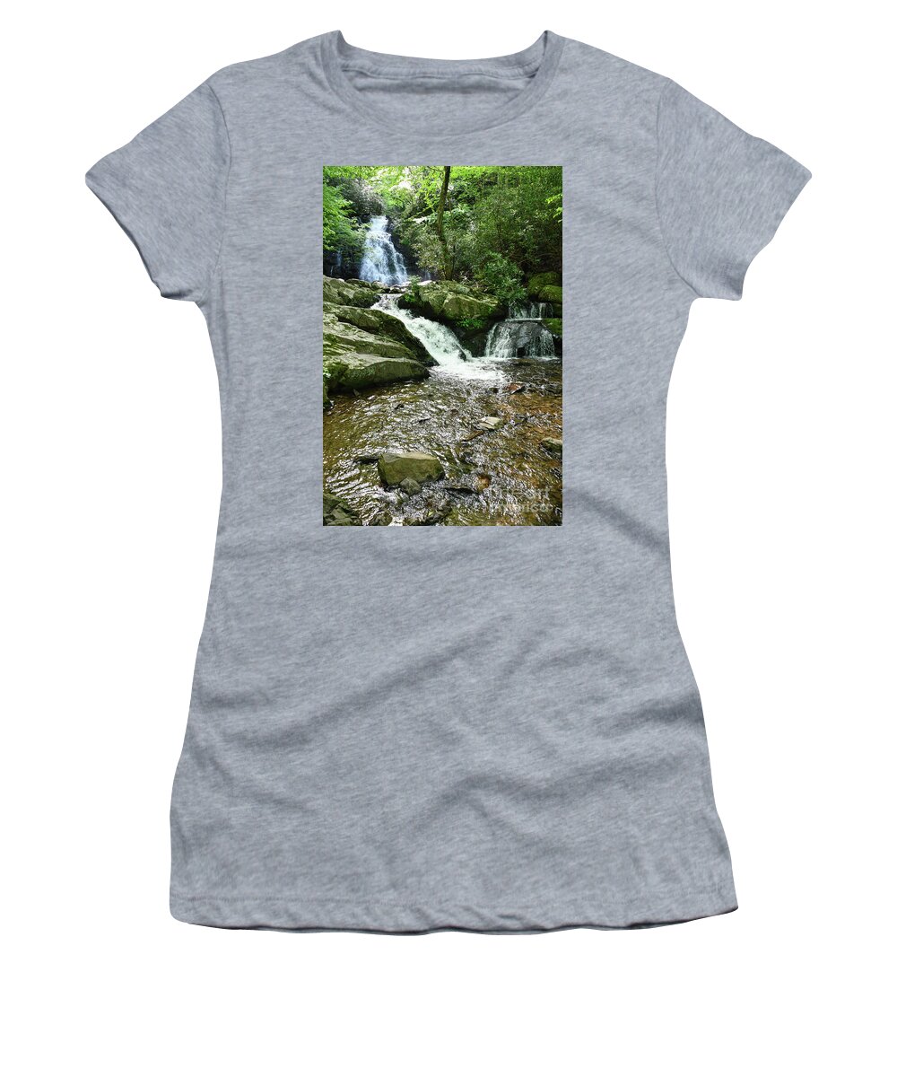 Tennessee Women's T-Shirt featuring the photograph Hidden Waterfall by Phil Perkins