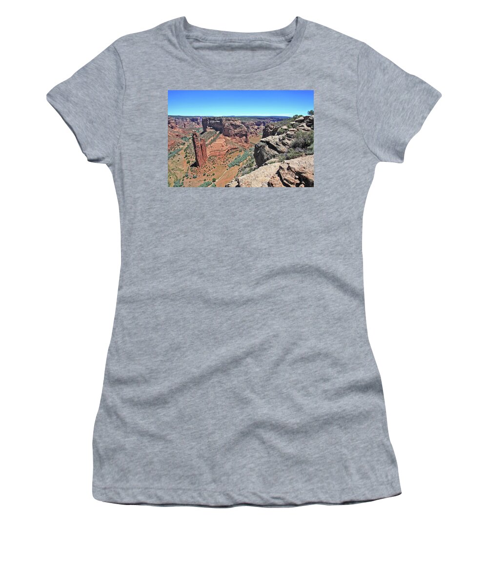 Arizona Women's T-Shirt featuring the photograph High Noon at Spider Rock by Gary Kaylor