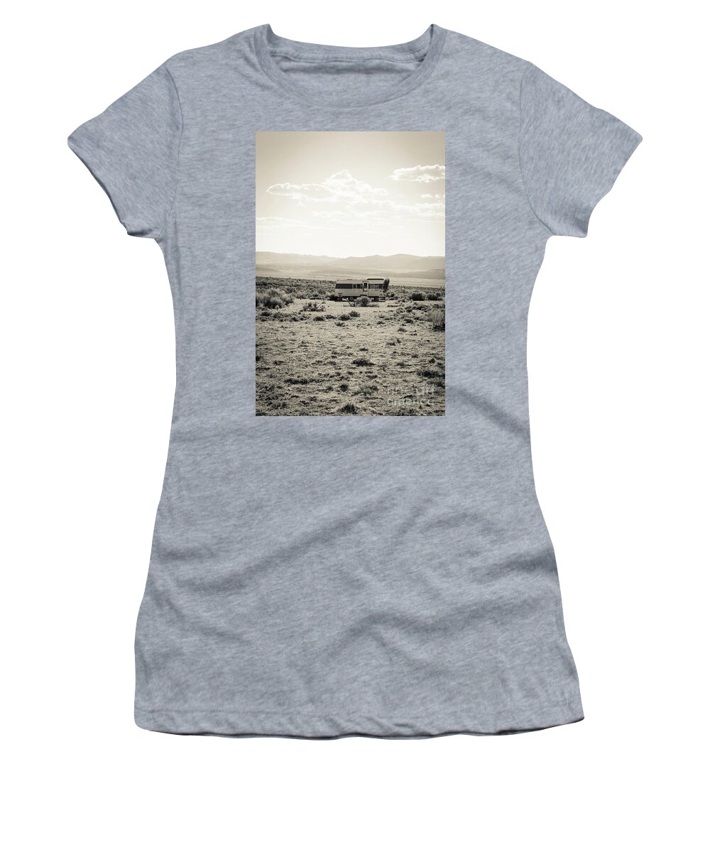 Home Women's T-Shirt featuring the photograph Home Home On The Range by Edward Fielding
