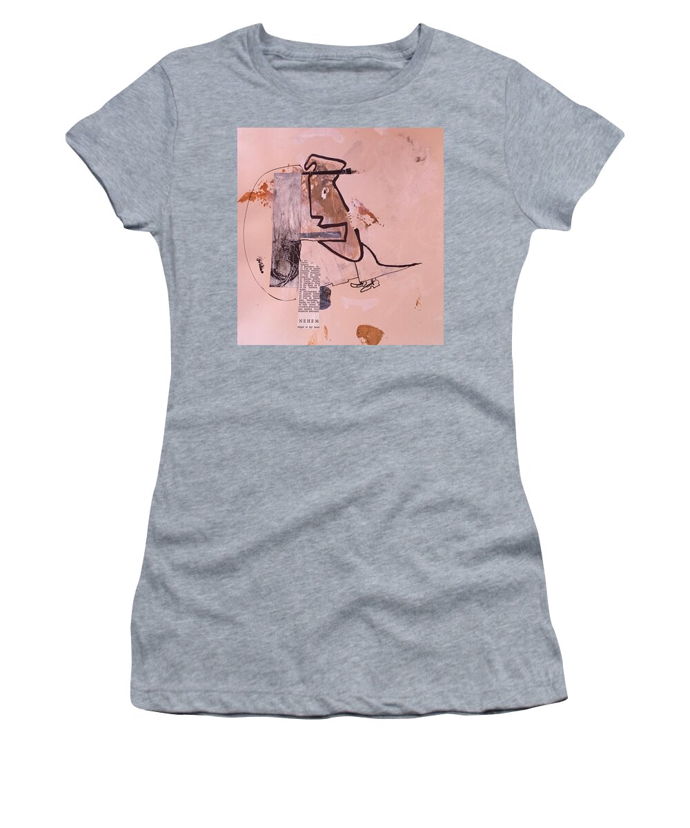 Abstract Women's T-Shirt featuring the painting I have More to Say by Carole Johnson