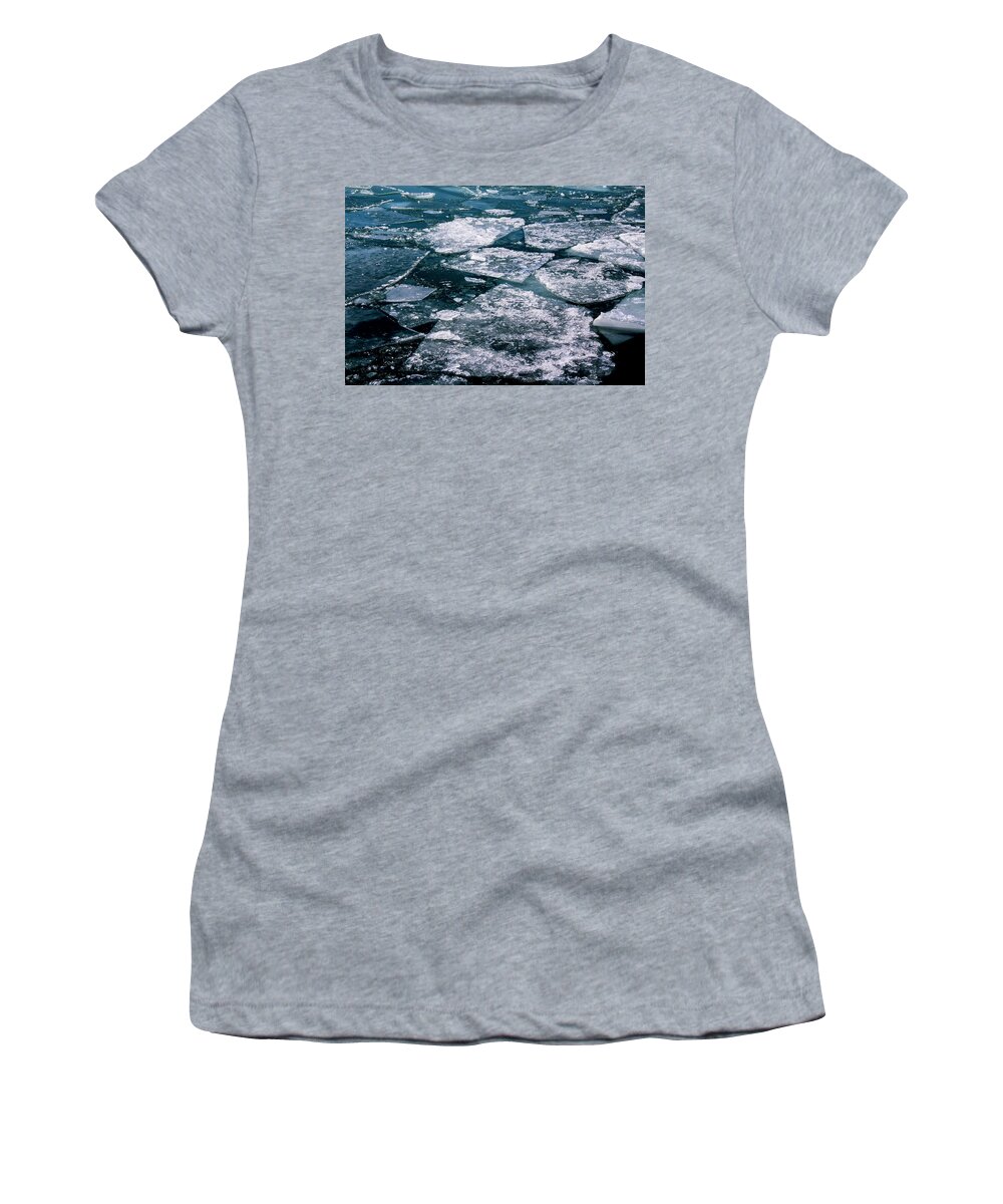 Ice Women's T-Shirt featuring the photograph Ice by Stuart Manning
