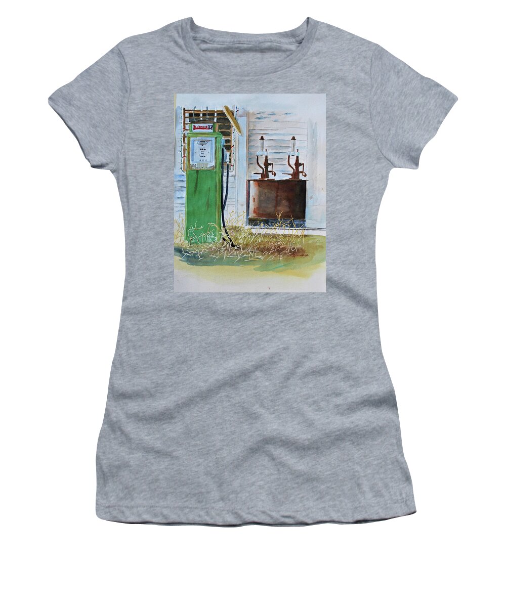 Realism Women's T-Shirt featuring the painting Image of Another Time 3 by E M Sutherland