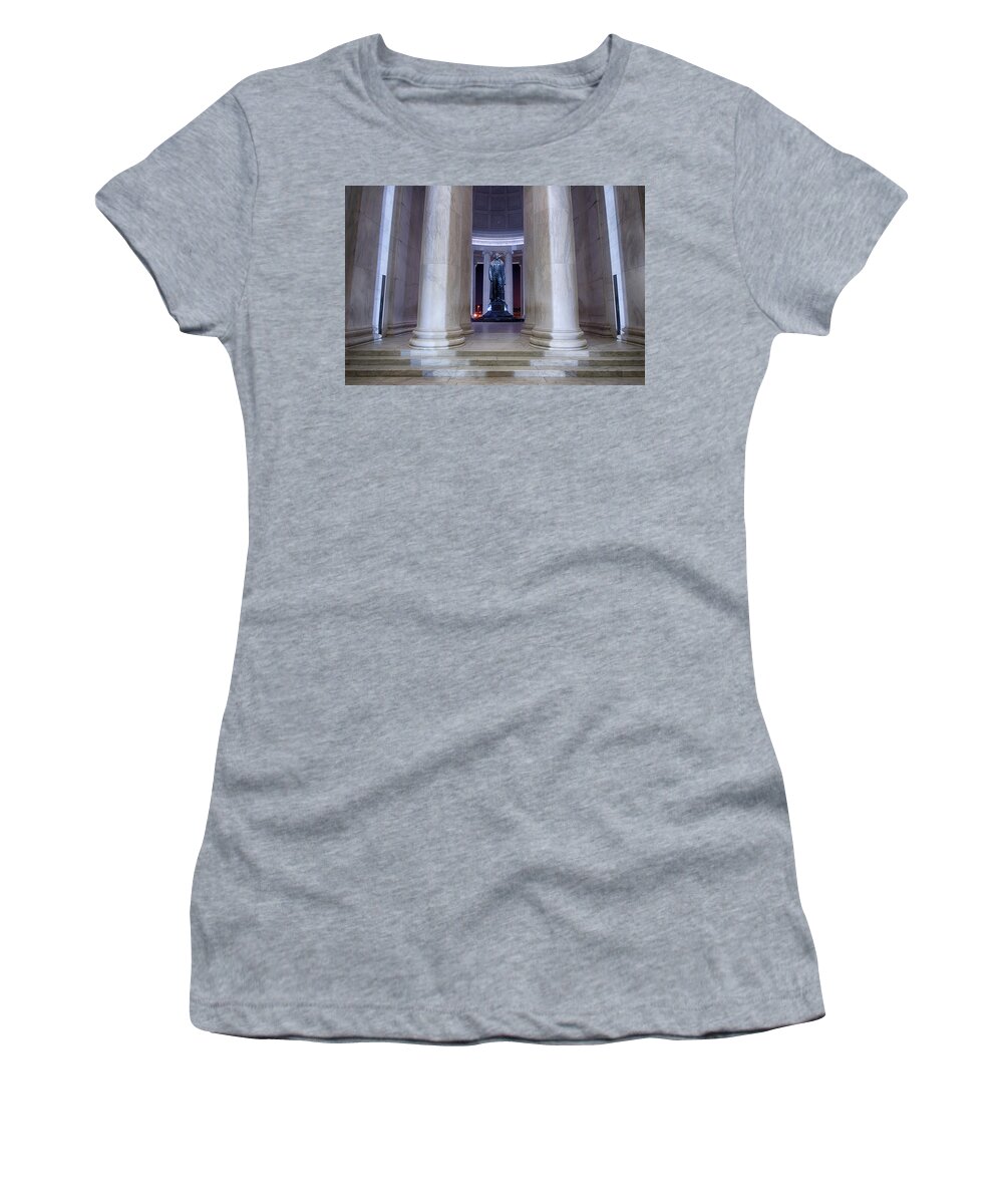 Thomas Women's T-Shirt featuring the photograph Jefferson's Columns by American Landscapes