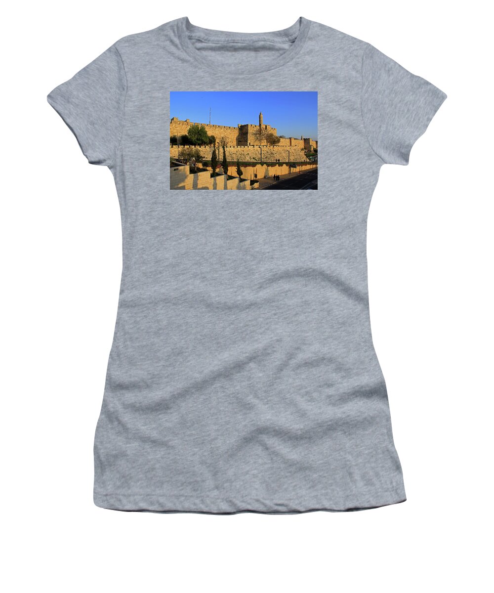 Jerusalem Women's T-Shirt featuring the photograph Jerusalem, Israel - Old City, Jaffa Gate by Richard Krebs
