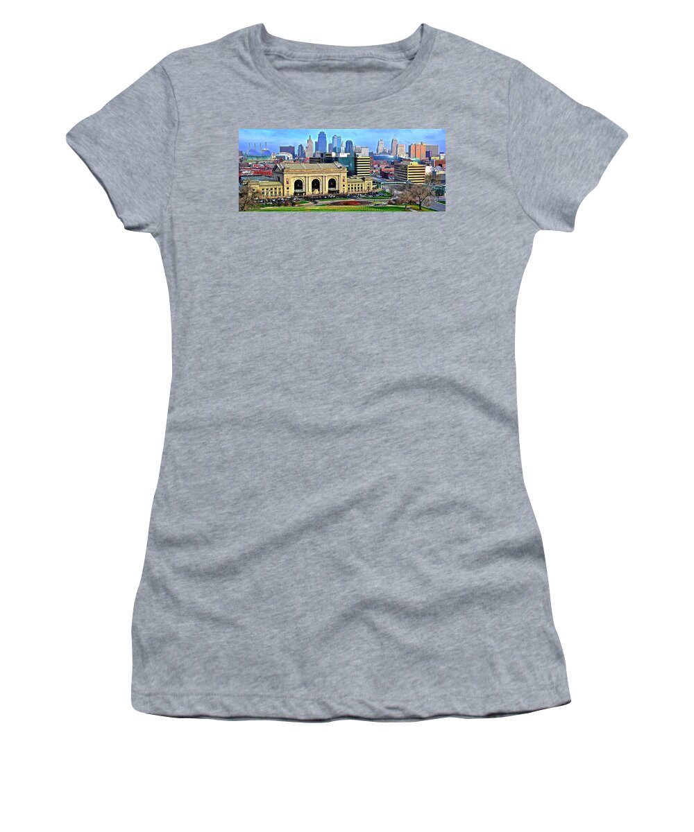 Kansas Women's T-Shirt featuring the photograph Kansas City 2019 by Frozen in Time Fine Art Photography